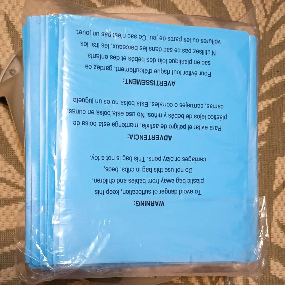 NWT~ 24 Pk. Better Office Products Light Blue Plastic 2 Pocket Folders w/ Prongs